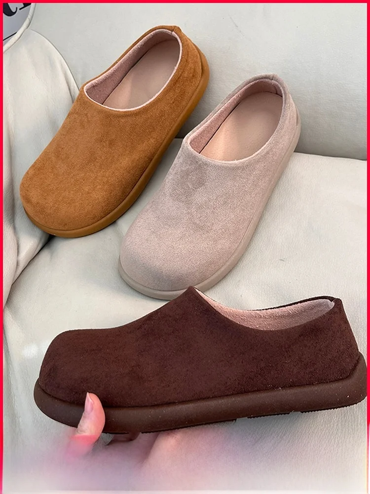 

American Style Low Help Men's Slip-On Casual Loafers Anti-Slip Rubber Sole Soft Leather Upgraded Version Spring Autumn Wear