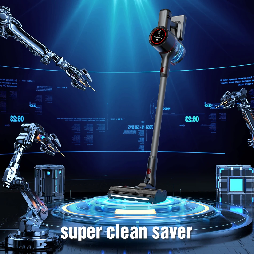 Latest Intelligent Stick Cordless Vacuum Cleaner & Floor Care Smart Upright Vacuum Cleaner for Carpet Hard Floor Cleaning