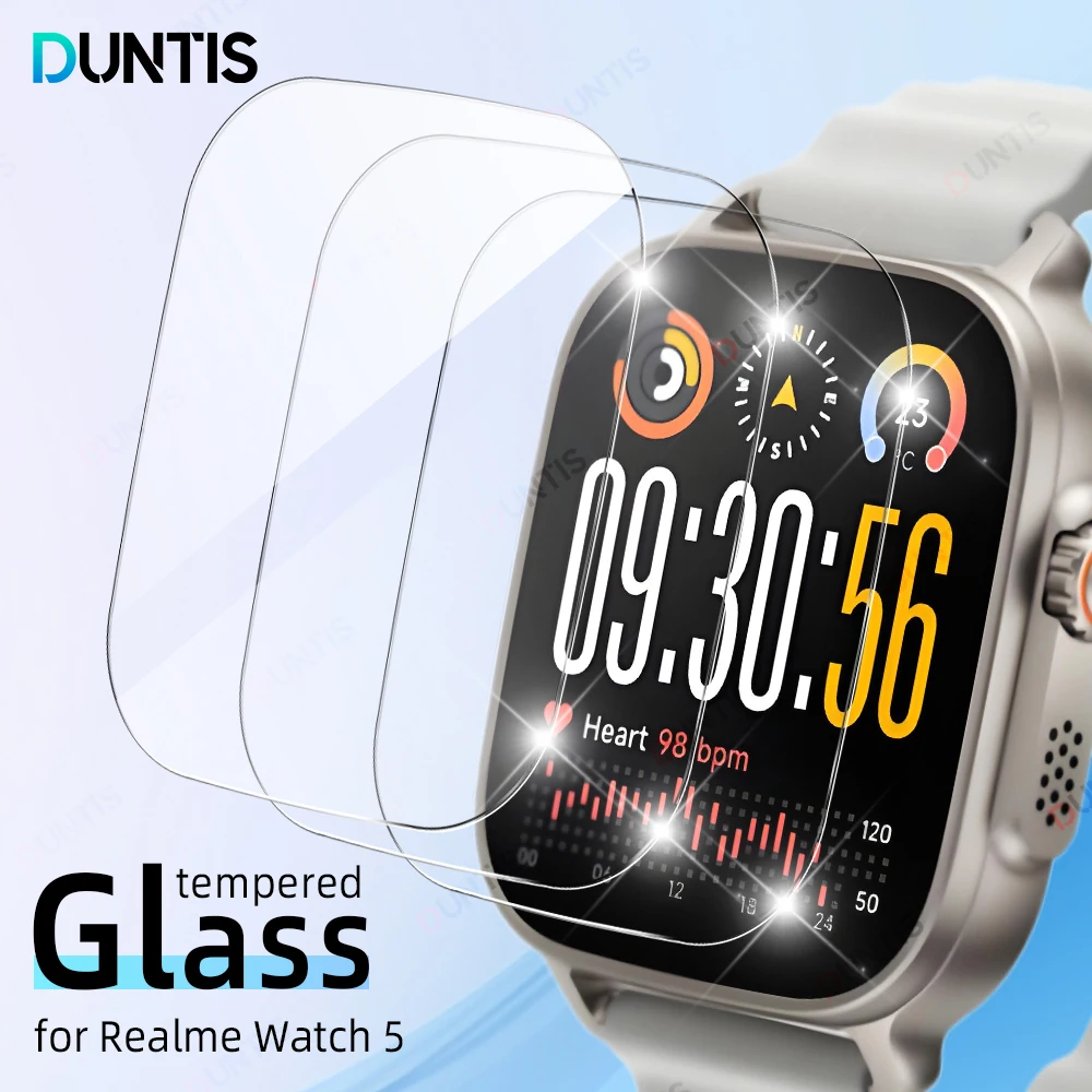 Tempered Glass Screen Protector For Realme Watch 5 Scratch Resistant HD Protective Glass For Realme Watch 5 Accessories