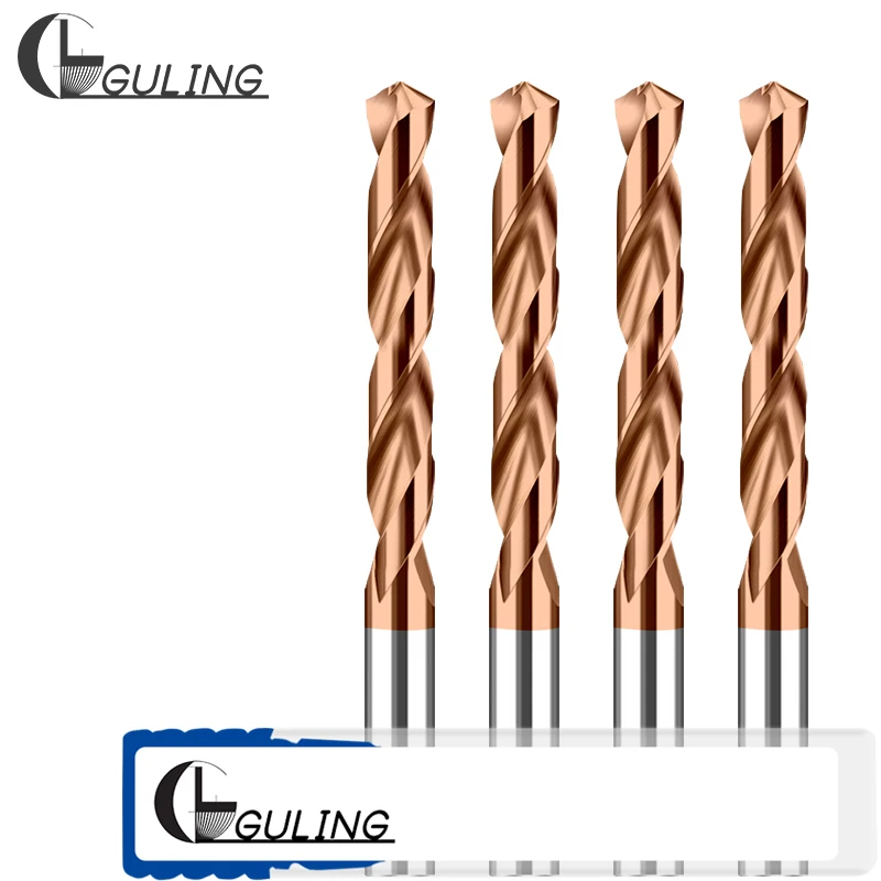 GULING 1PCS CNC Solid Carbide Tungsten Long Shank 150 mm Steel Twist Drill Diameter 3 - 13 mm Straight Shank Drilling Hole