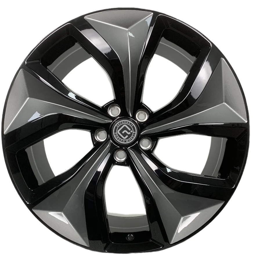 

Factory Direct Can Be Customized 16 17 18 19 20 21 22 23 24 Inch Gloss Black Over Gunmetal Gray Right Forged Wheels