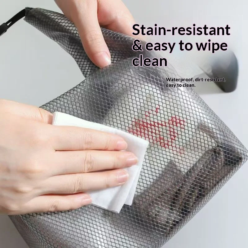 Unisex Waterproof Drawstring Storage Bag Large‑Capacity Swimming Toiletry Pouch for Gym Laundry Bathroom Outdoor