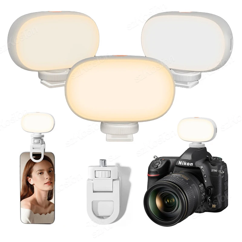 Selfie Light Rechargeable LED Phone Light Portable Photo Light  Camera Light for Selfie/Zoom Conference/Video/Makeup/Live Stream