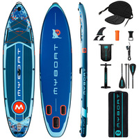 Myboat Waterproof  Extra Wide Inflatable Paddle Board 10`6/11'6'x34'/35x6'Adult Standing Style Aquatic Fishing W Accessories SUP