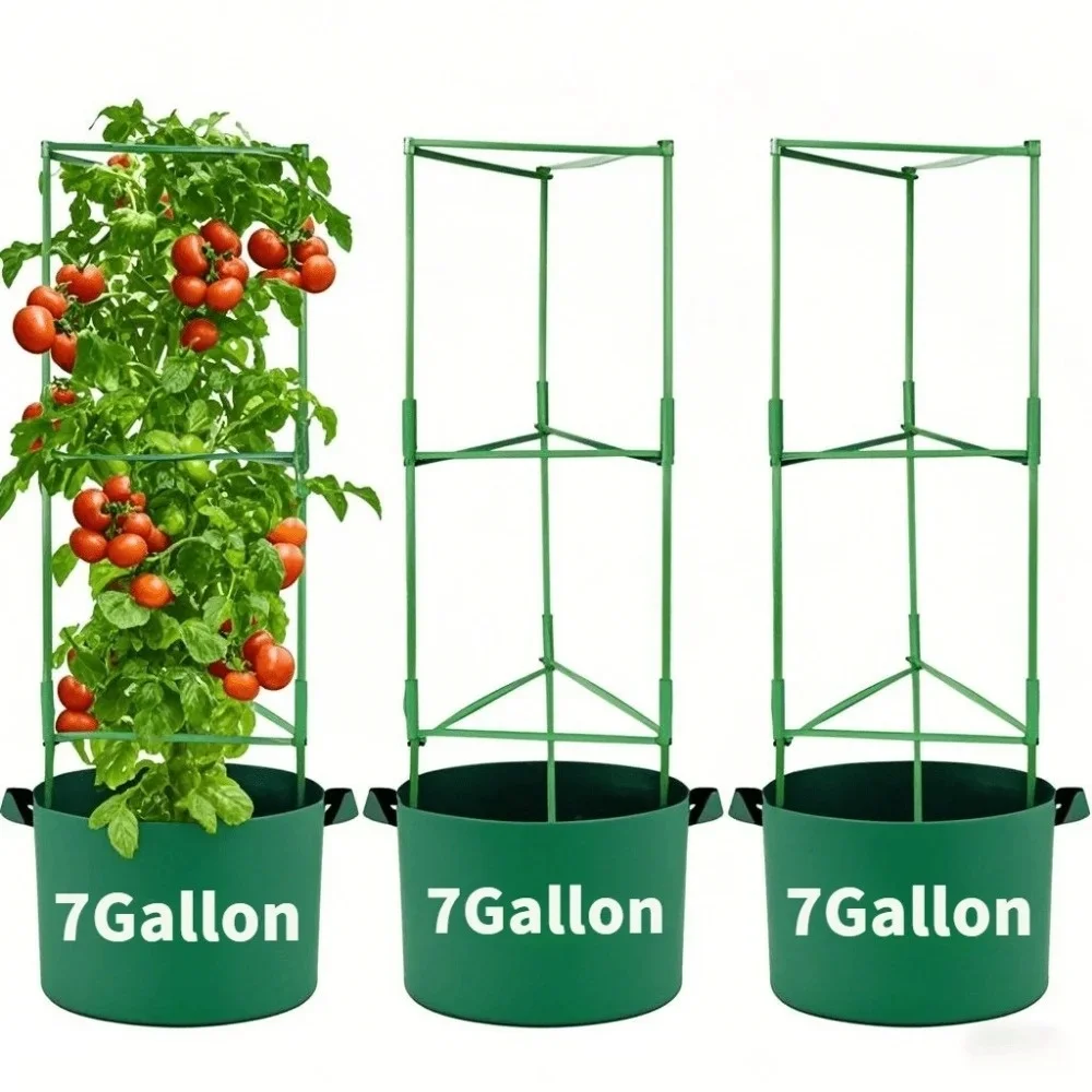 Gallon Grow Bags for Vegetable/Flower/Plant, 5 Gallon Aeration Fabric Pots with Handles Cloth Pots for Plants Garden Gift