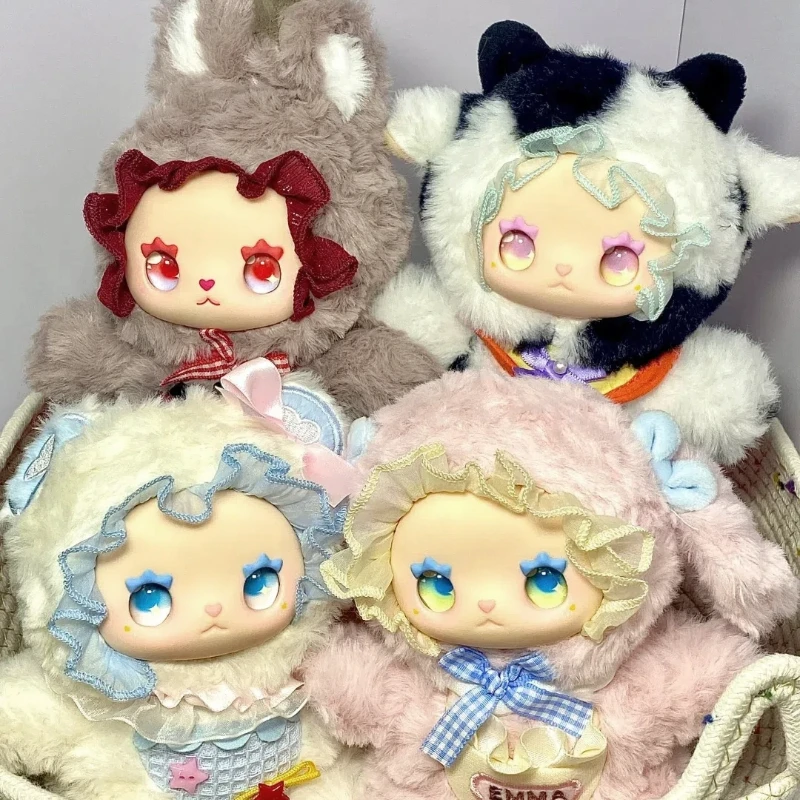 

Lovely Emma Pocket Zoo Lined Glue Plush Blind Box Doll To Send Friends Girl Cute Birthday Gift Toy Healing Tabletop Ornaments