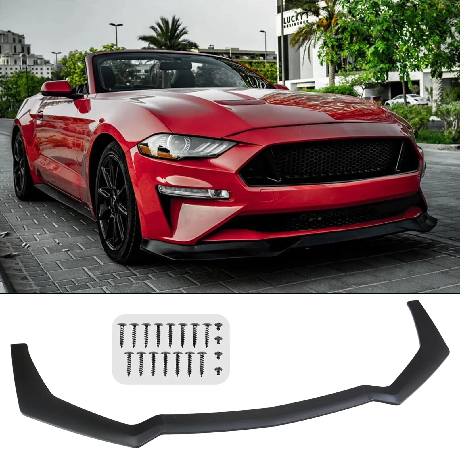 

Комплект сплиттеров (накладок) на передний бампер для Ford Mustang GT EcoBoost 2018-2019