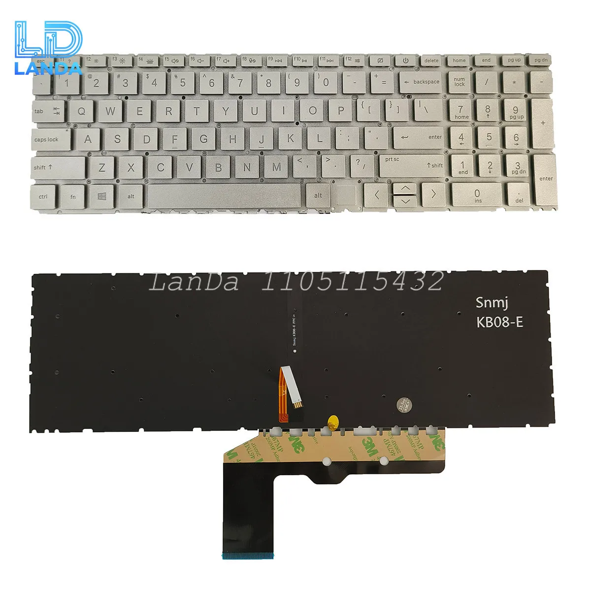 Keyboard For HP ENVY x360 15-ED/EE 15-AG 15M-ED0013DX TPN-C149 Black US Backlit