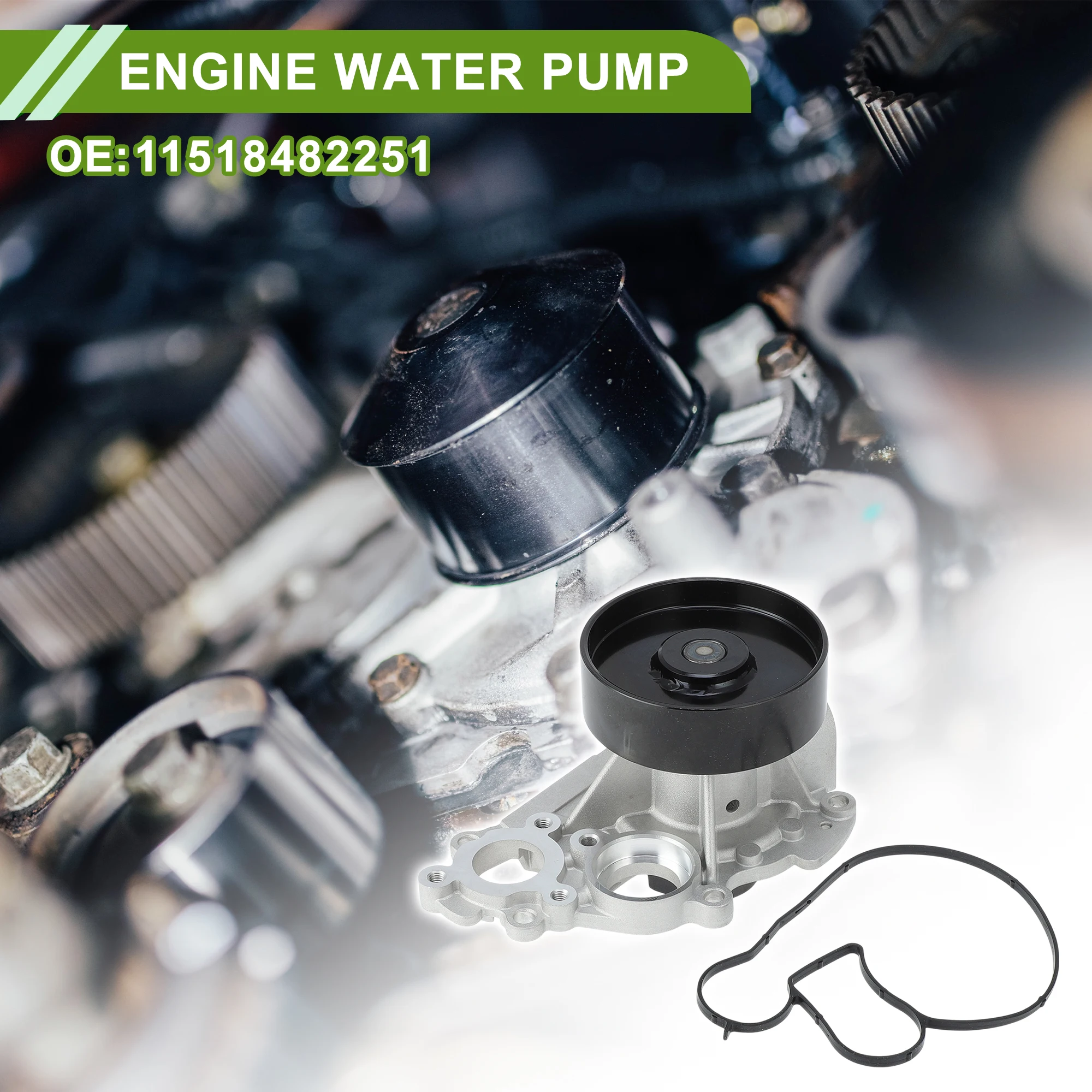 

Водяной насос двигателя UXCELL для BMW 540i 2019-2025 No 11518482251 Насос охлаждающей воды