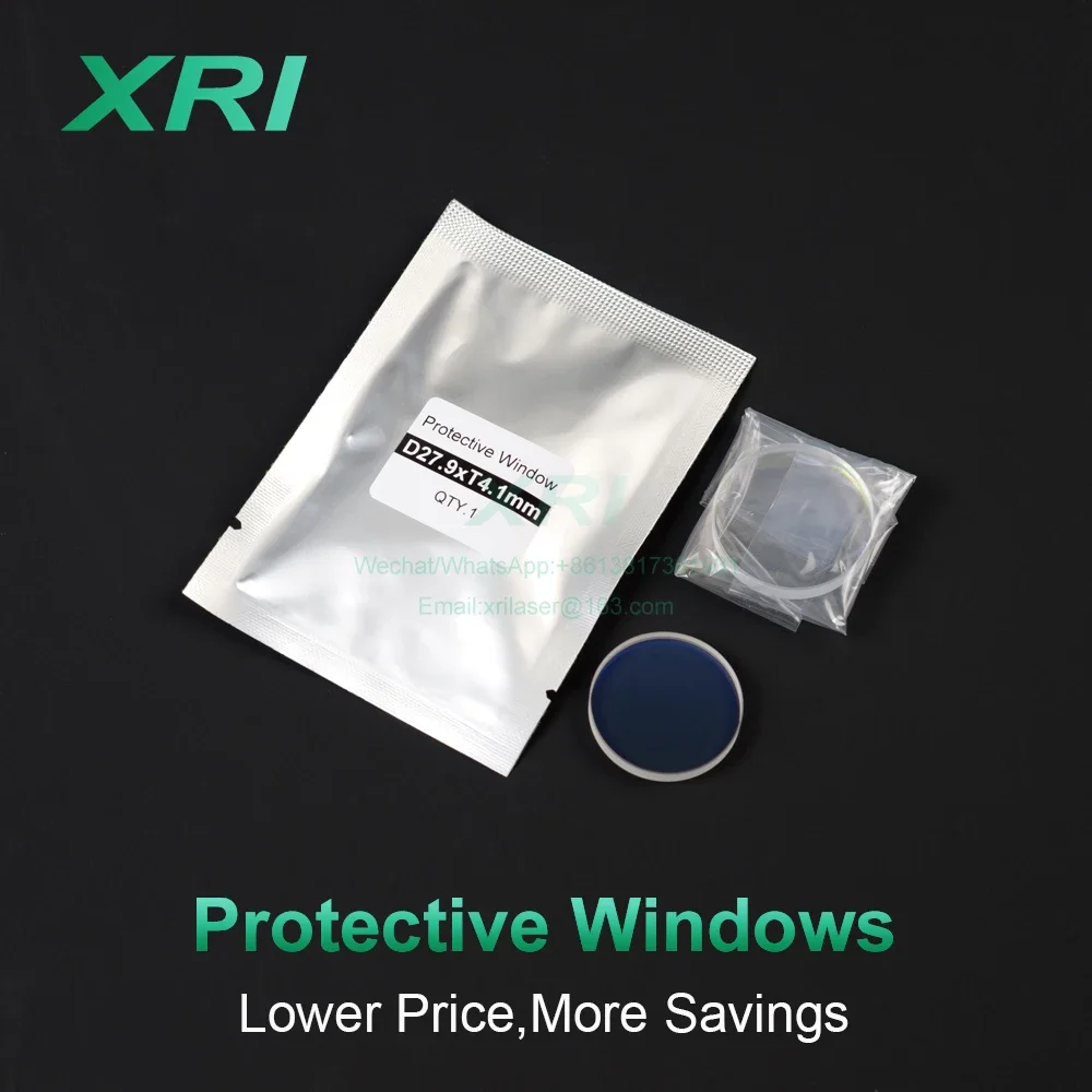 Lente protetora do Windows do laser da fibra, peças principais do corte, Raytools BT210S BT240S BM109 BM111, 27.9x4.1mm