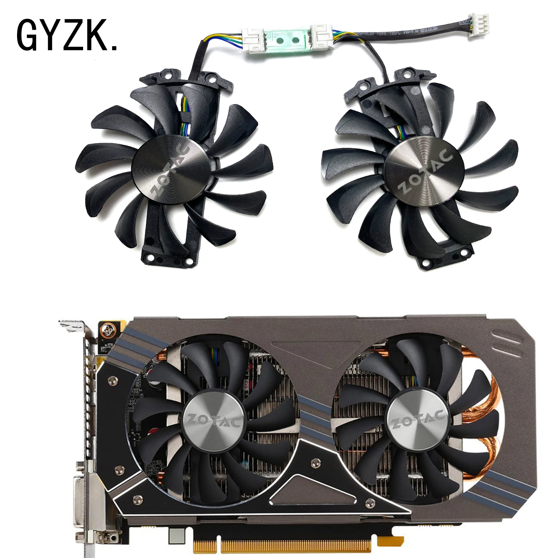 Ventilador de repuesto para tarjeta gráfica, nuevo para ZOTAC GeForce GTX1060 960 4GB GDDR5, GA81S2U