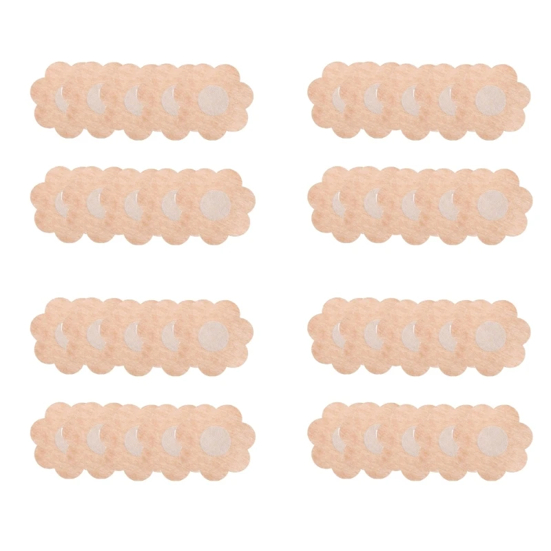 40Pieces Nipple Covers for Women Skin friendly Breast Petals Summer Nipple Pad