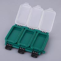Small Fishing Tackle Box 6 Compartments Waterproof Fishing Hooks Lure Baits Storage Box Case