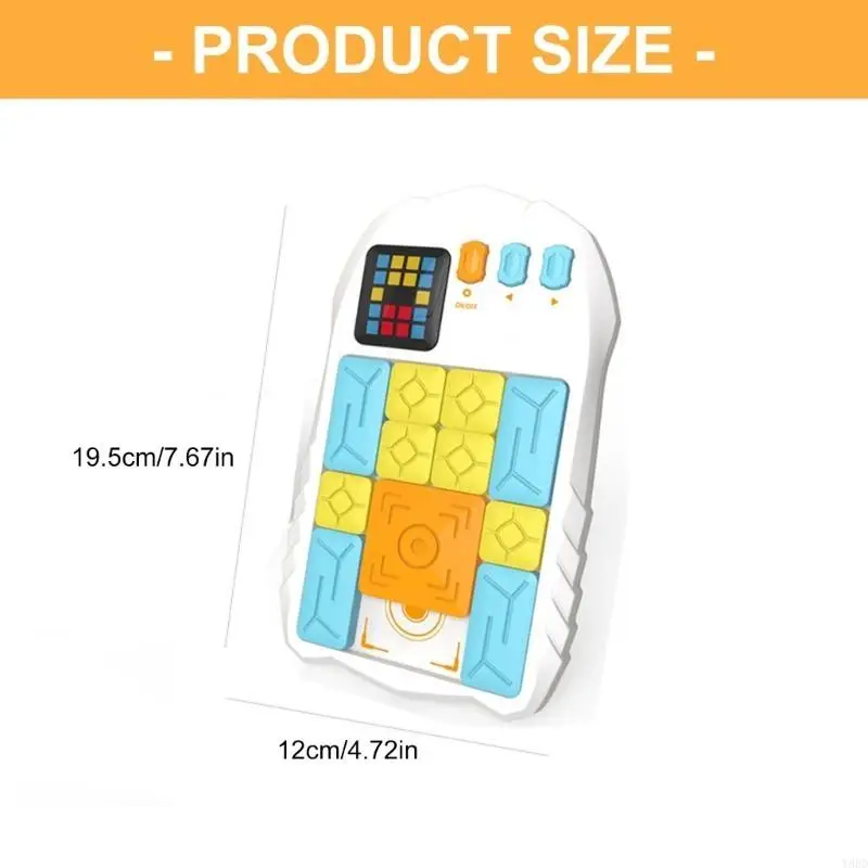 Y88D Electric Sliding Puzzle Training Game éducatif Slide Puzzle Maze Toy pour défis familiaux Party Night Gathering Fun