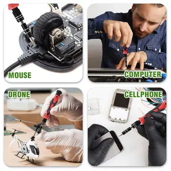 Sada přesných šroubováků 115 v 1, multifunkční magnetická sada nástrojů pro opravy počítačů, notebooků, telefonů, MacBooků a domácích oprav. 12 nejlepší prodej Asus XG Station Pro EGPU - №4