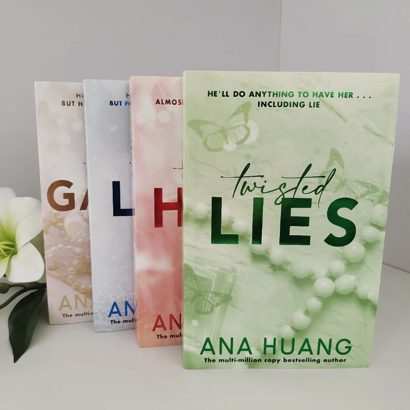 4 Books/Set Twisted Series By Ana Huang Books Love /Games / Hate /Lies Paperback English Novel Book Livros Libros