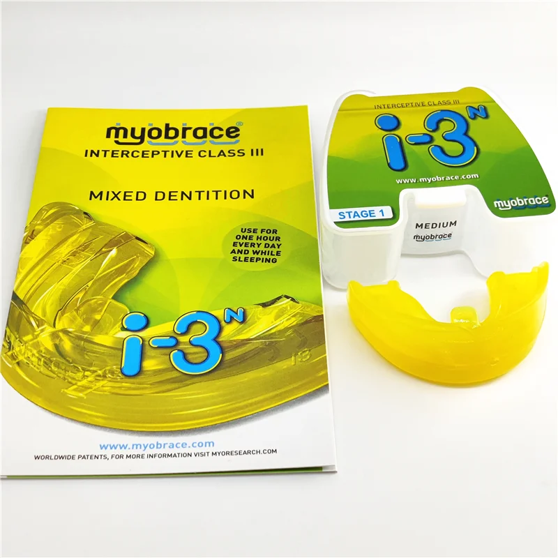

Ортодонтический тренажер для зубов Myobrace I-3N для детей 5-8 лет/стоматологические ортодонтические устройства для поддержки смешанного цвета I-3N