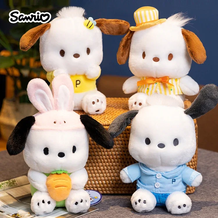 

Anime Sanrio Pochacco Hello Kitty Kuromi Stuffed Toys Cute Plush Toys Kawaii Children Dolls Baby Birthday Gift For Girl Boy Kids