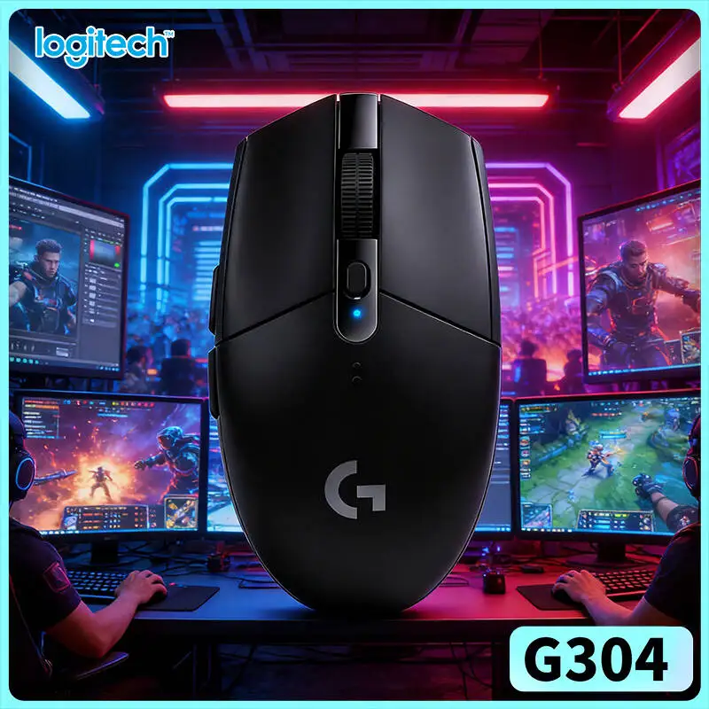 Logitech G304 LIGHTSPEED Wireless Gaming Mouse scratch resistant top casing stays neat after long‑term frequent daily handling
