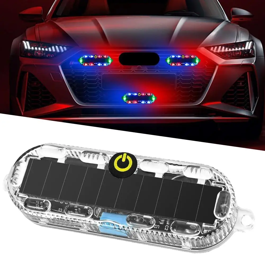 

Car Solar Charging-free Anti-rear Collision And Explosion-proof Light Brake Tail Safety Motorcycle Light Light Flash Modifi G3X7