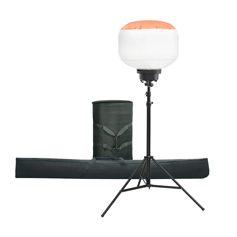200W Super Bright Mobile Outdoor Work LED Balloon Light Tower for Sports Area Construction Site and Mining