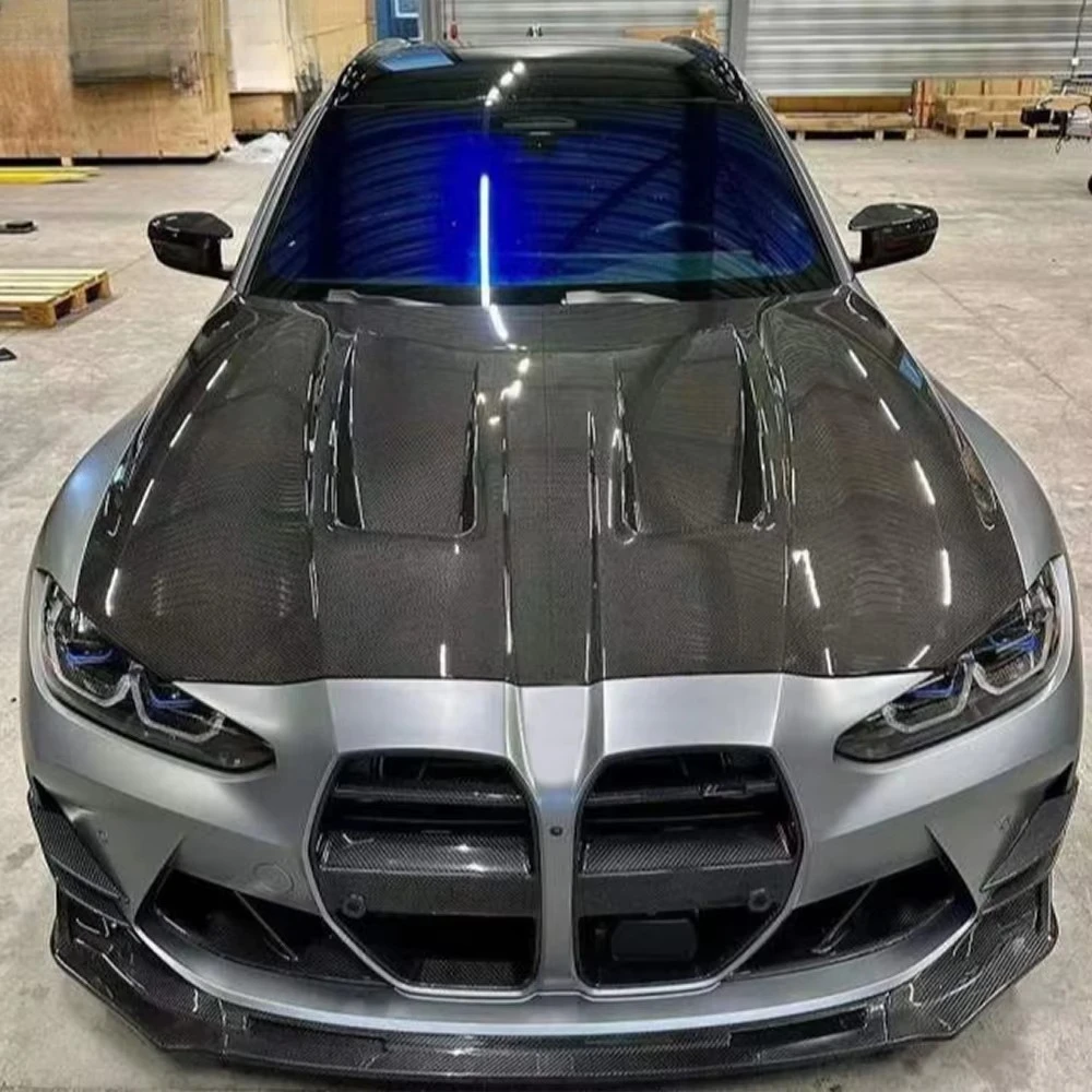 For M3 G80 2020-24 Forged Carbon Fiber KZ Style Front Vented Cooling Hood