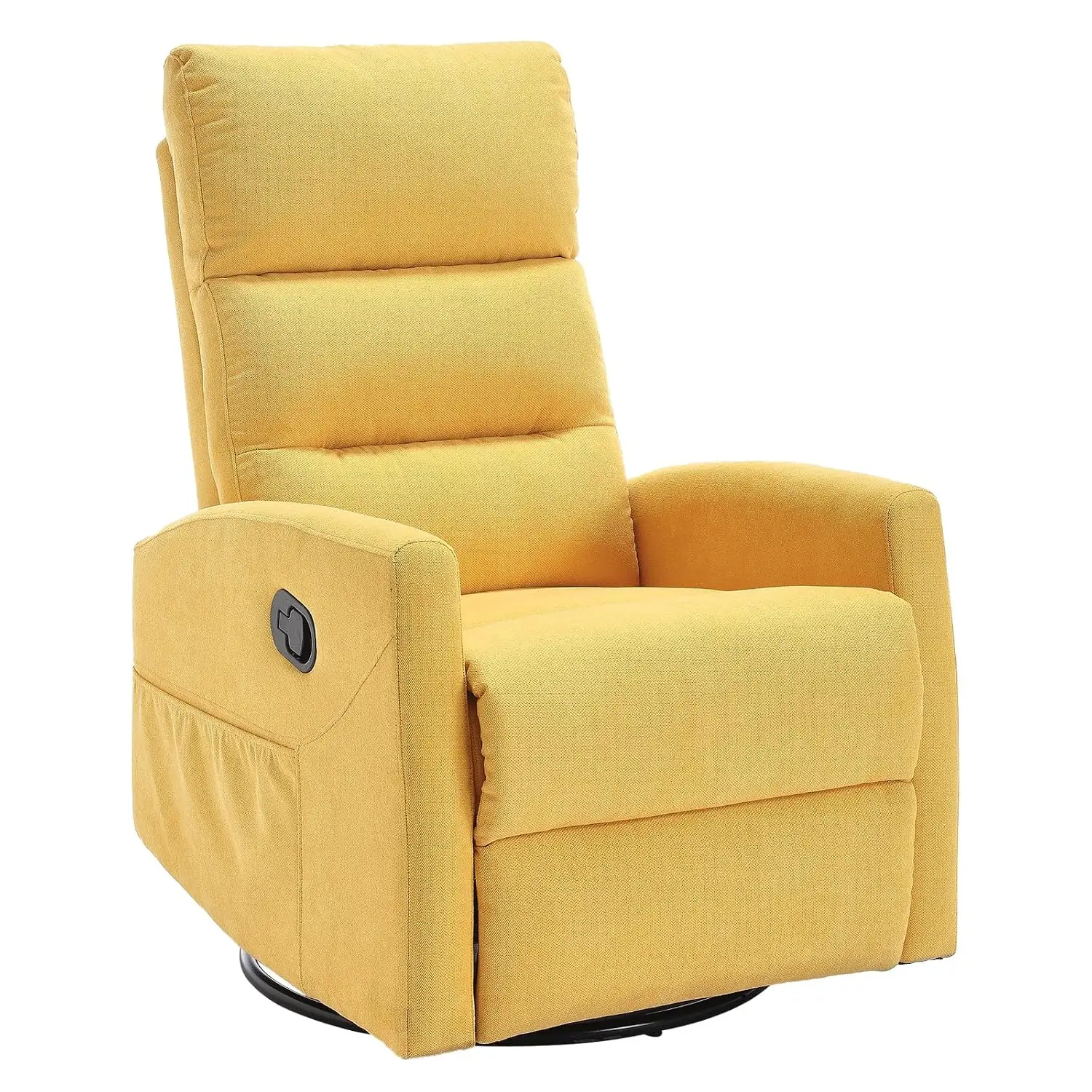 Manual Recliner 360° Swivel Glider Rocker 155° Recline Compact Fabric Small Space Nursery Bedroom Tool-Free Assembly, Customized