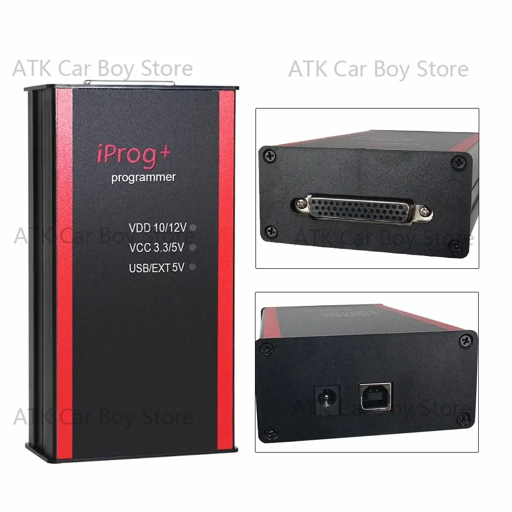 ECU programmer iprog pro v87 complete iprog+eeprom a-irbag immo car radio Prada card kilometer automatic ECU key programming