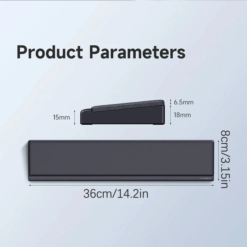 Keyboard Wrist Rest Pad Ergonomic Soft Memory Foam Support Desktop Storage Box Easy Typing Pain Relief For Office Home