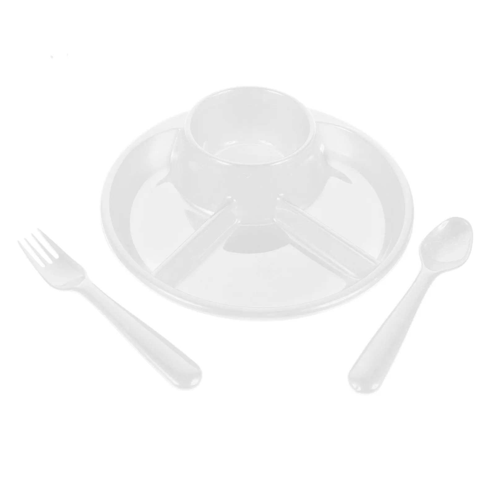 

Набор из 1 контейнера для детского питания с разделителями, пластиковая тарелка для малышей, многоразовая, гладкая, безопасная, с отсеками для подачи еды