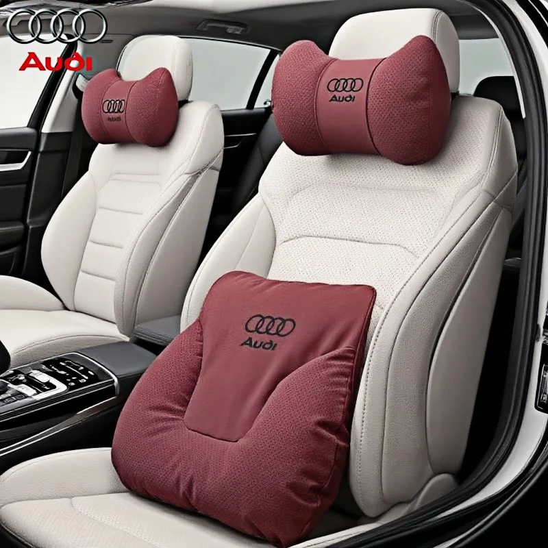 

Car Neck Pillows Car Headrest Cushion Support Seat Accessories for Audi A1 A3 8P A4 A5 A6 C7 A7 S3 S7 R8 Q2 Q3 Q5 Q7 Tt Ttrs Tts
