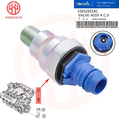 53032925AC клапан PCV для Chrysler Aspen Dodge Dakota Durango Ram 1500 Viper Jeep Commander Grand Cherokee