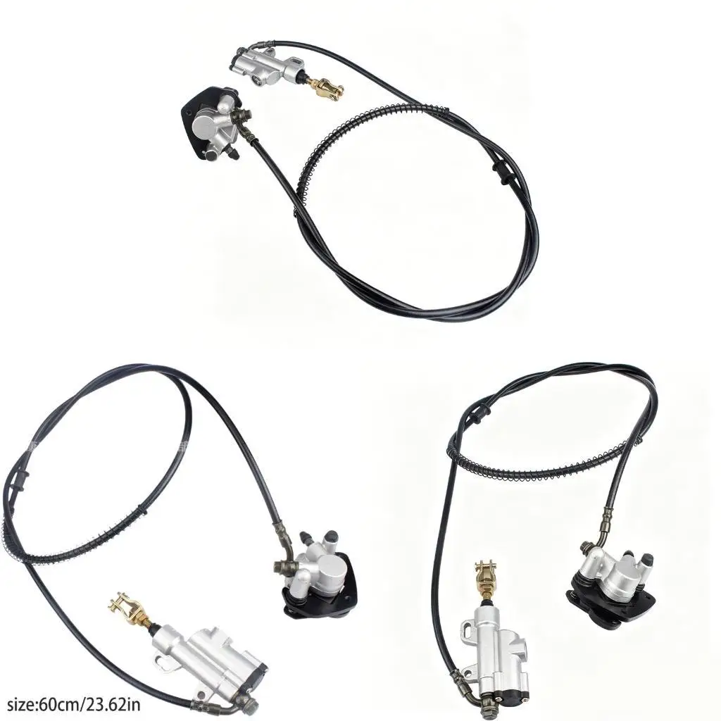 Rear Brake Assembly with Hydraulic Brake Pump, Hose and Caliper, Foot Brake Replacement Part for 50-110CC Repair Installation