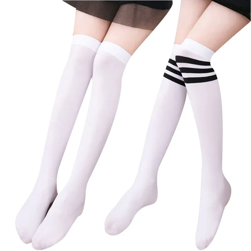 Baby Boys Girls Sports Knee High Long Socks Velvet Thin Breathable Stripe Soft Kids Sock Children School Uniform Socks