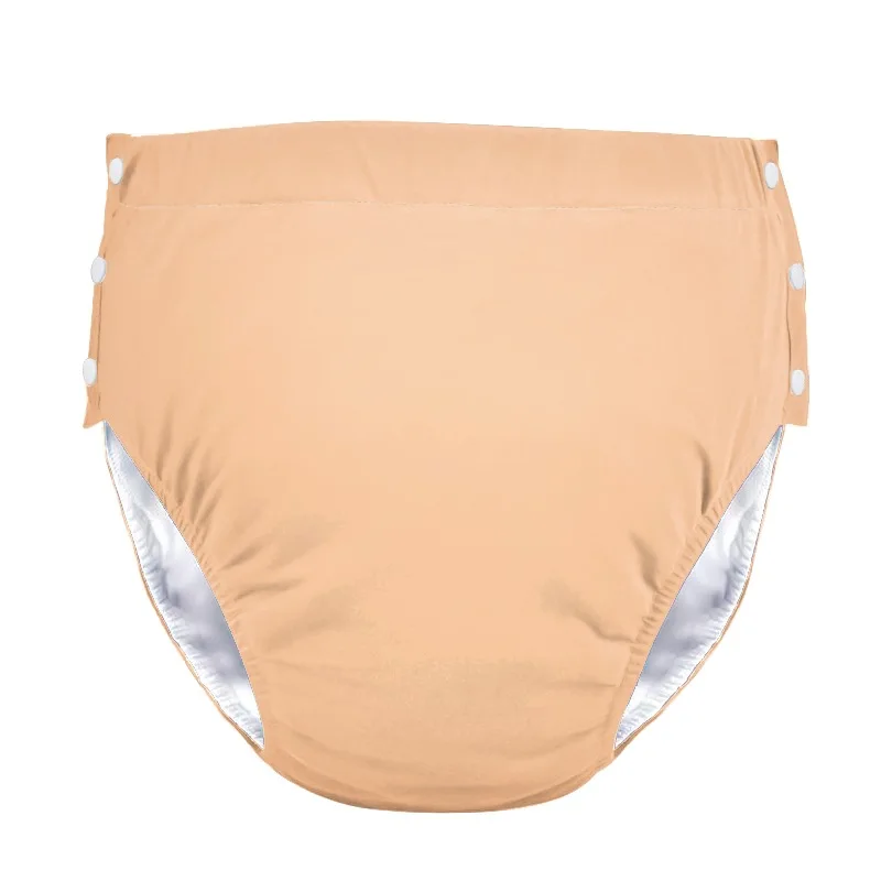 Adaptive Snap-Side 100% Cotton Incontinence Underwear for Adults | Easy-Open Reusable Care Pants