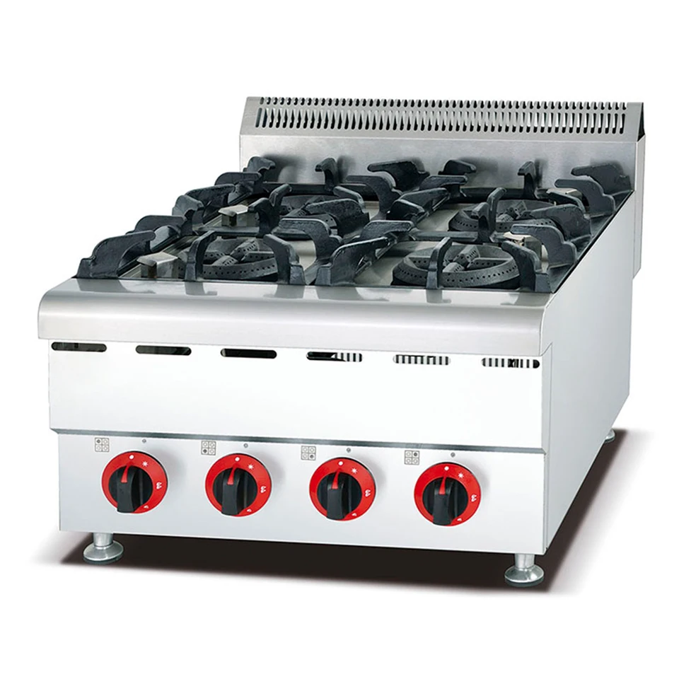 Professional Heavy Duty Kitchen Equipment - 4 Burners Gas Stove For Efficient Cooking With Gas Burners