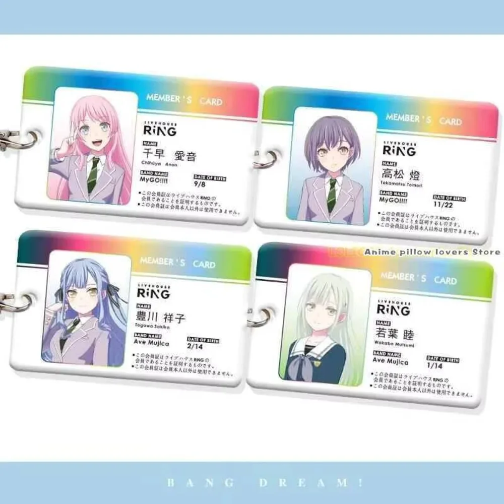 

Игра Bangdream Ave Mujica Wakaba Mutsumi мультфильм ID автобус чехол для карт значок булавки брелок косплей кулон студенческий подарок