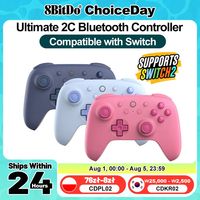 8BitDo Switch 2 Controller Ultimate 2C Bluetooth Gamepads for Nintendo Switch 2 Accessories for Switch oled Hall Effect sticks