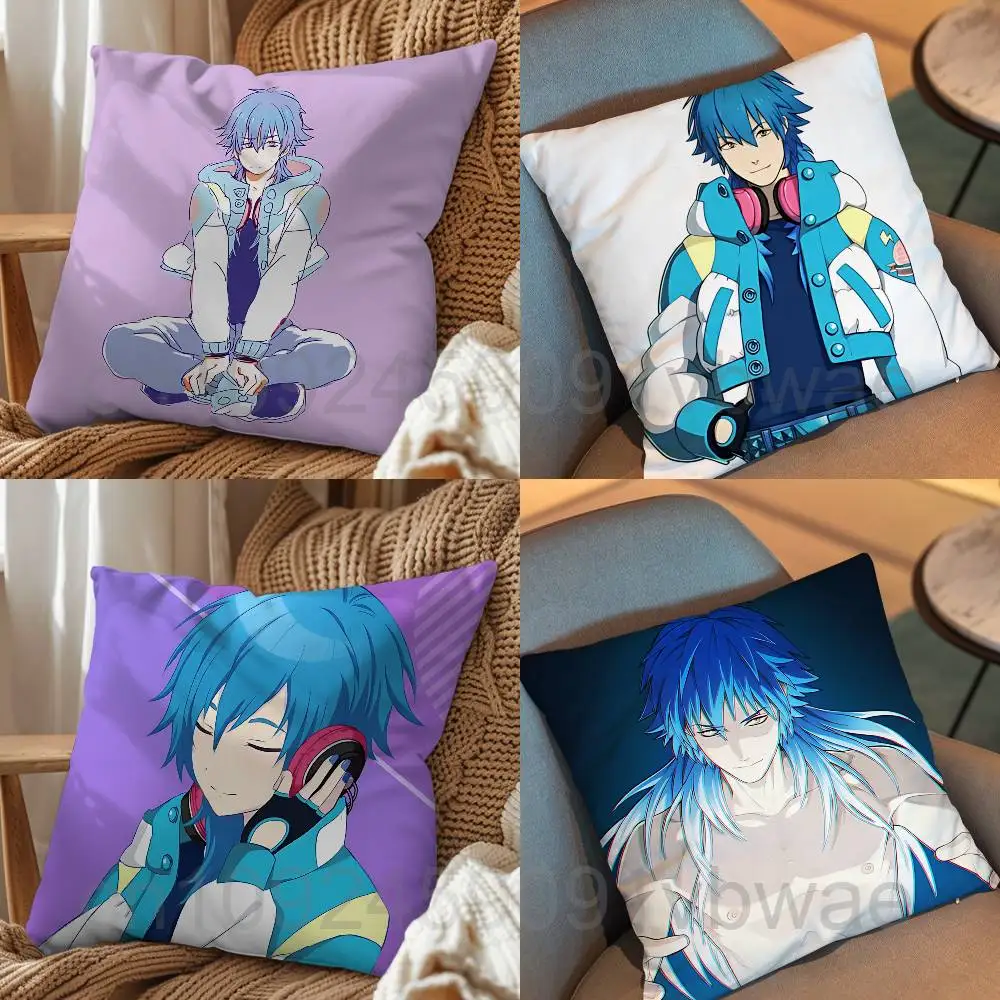 DMMd game Aoba Seragaki Dramatical Murder Pillow Case Anti-dustmite Pillowcase Invisible zipper silky short plush Sofa