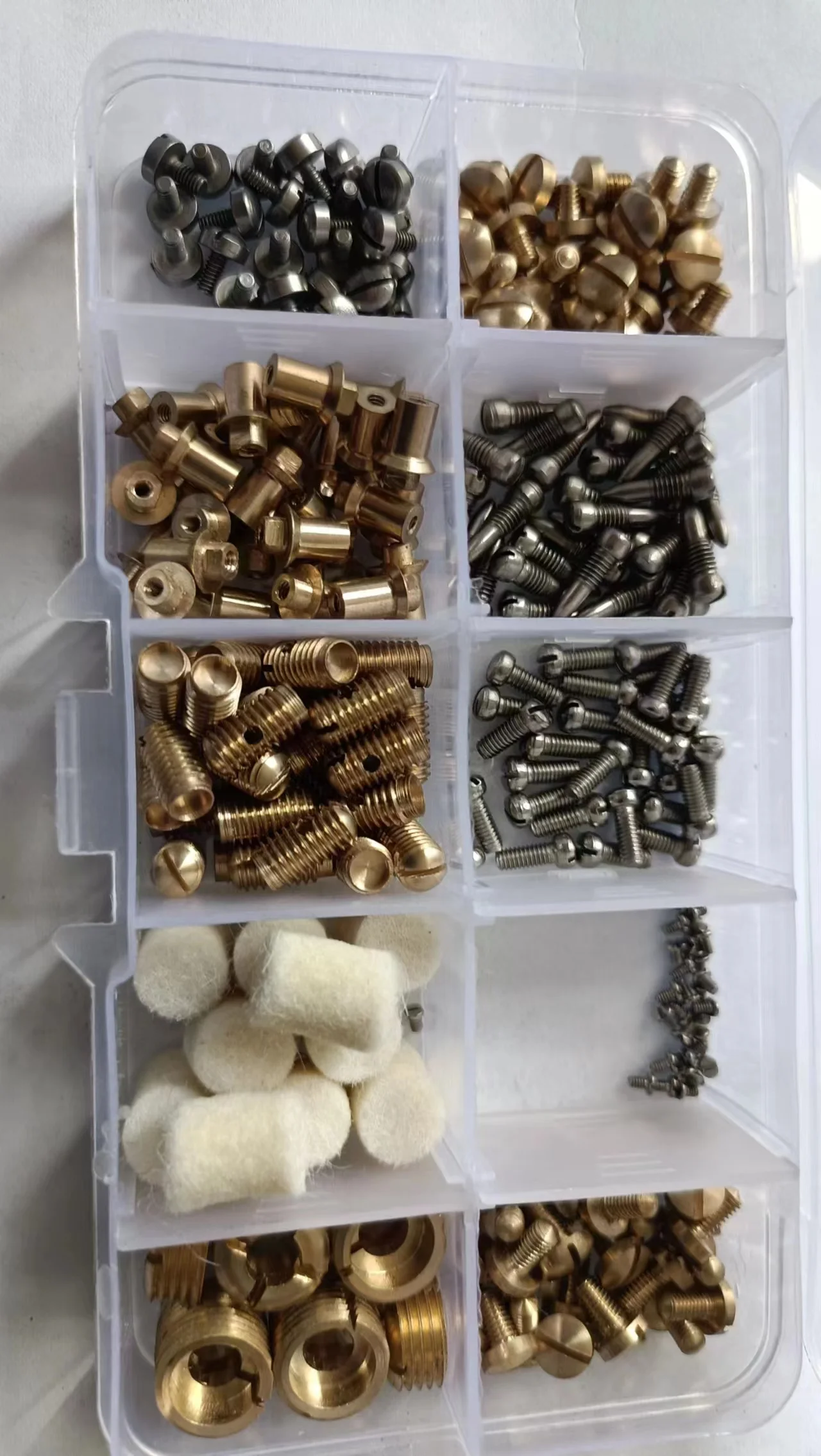 Repair Tool Set for Alto Saxophon . Spring screws + guard screws + adjusting screws + adjusting post screws +Etc.