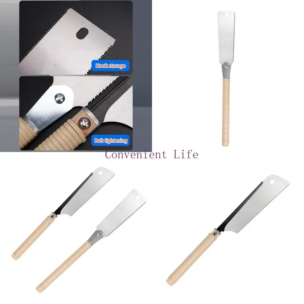 

L1EE Steel Double Edged Japanese Pull Flexible Hand with Wooden Handle