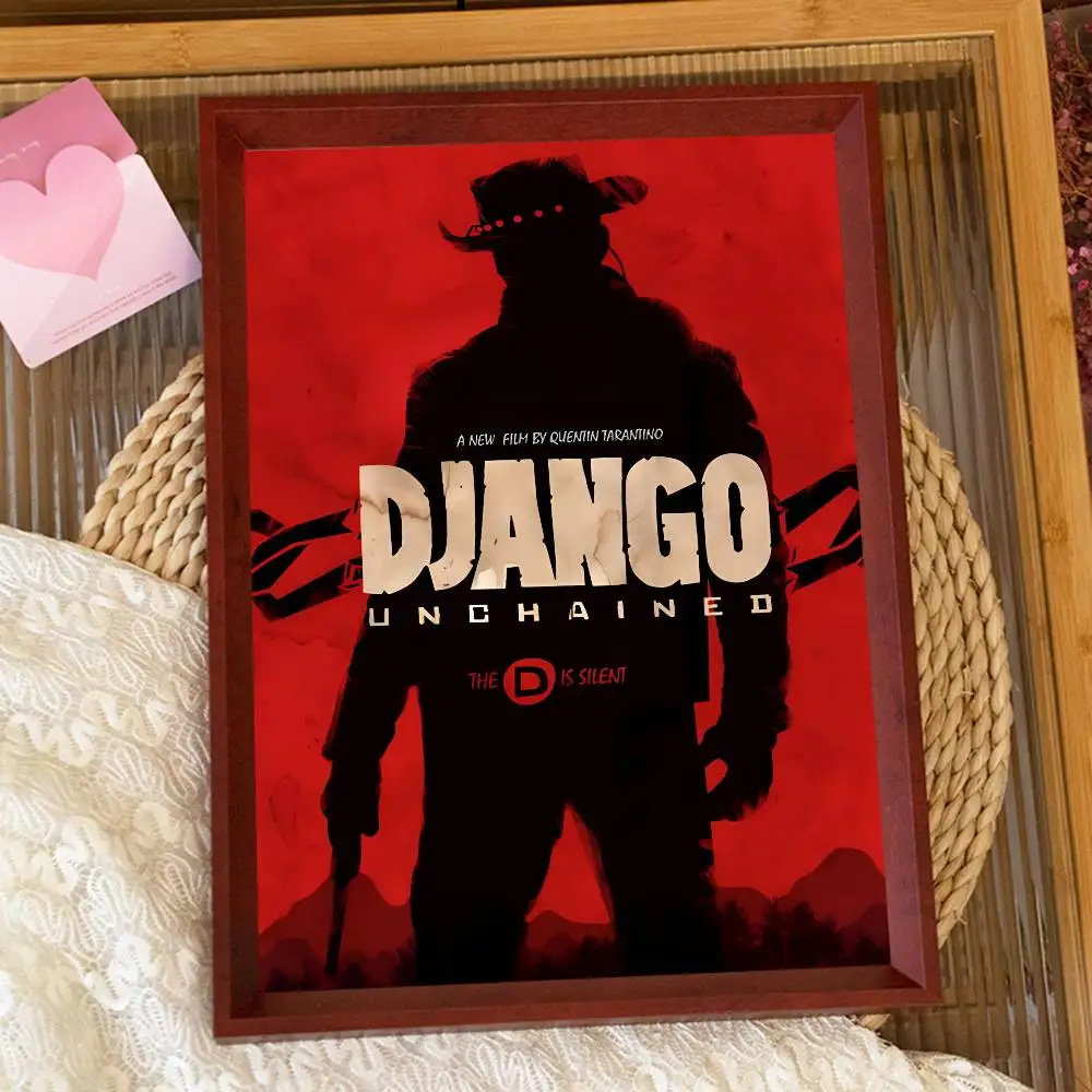 يطبع كوينتين تارانتينو جانغو غير مقيد الكلاسيكية المشارك ذاتية اللصق الفن ورق مقاوم للماء ملصق مقهى بار جدار الغرفة D #6