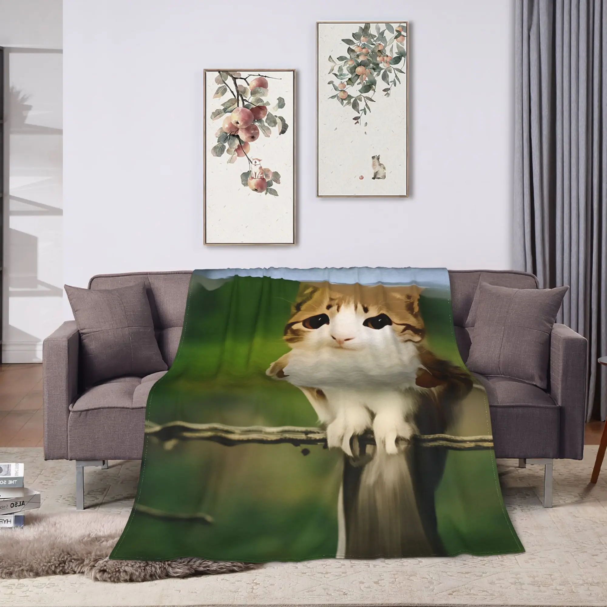 Meowl Cat Owl Plush Toy Animal_1 Blanket Quality Super Soft  Throw Blanket Winter Plane Travel Couch Bed Novelty Bedspread