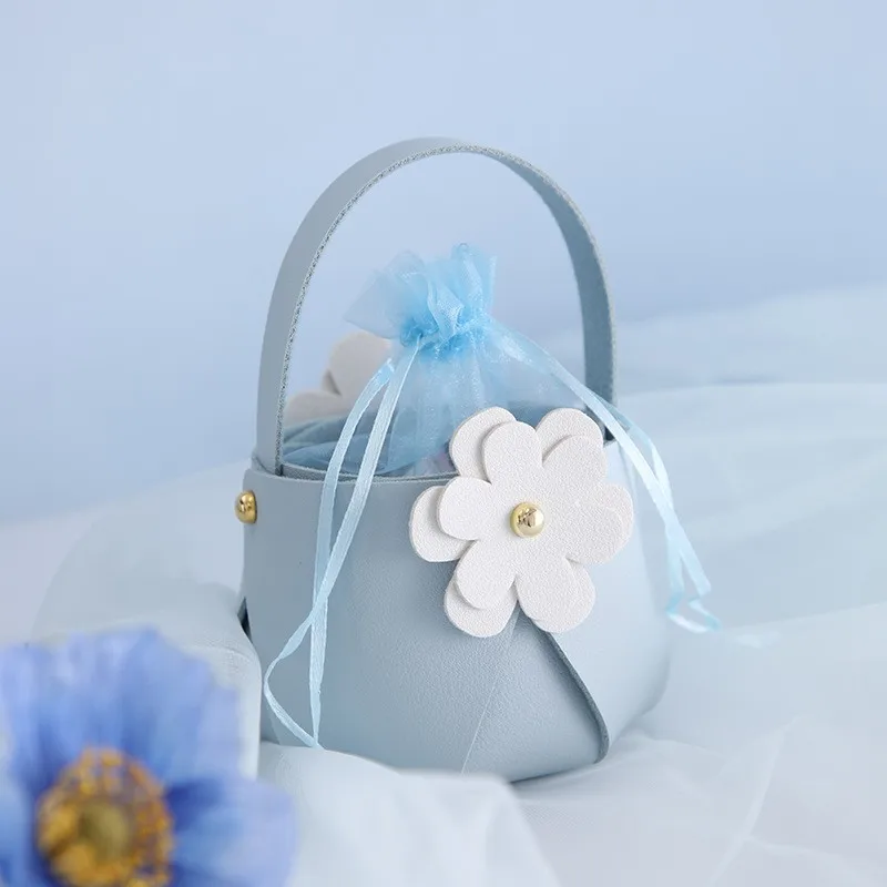 20 قطعة صندوق حلوى جلدي محمول مع حقيبة غزل لوازم الزفاف الإبداعية الهدايا التذكارية قسط حقيبة التعبئة والتغليف الموضة هدية صندوق  #3