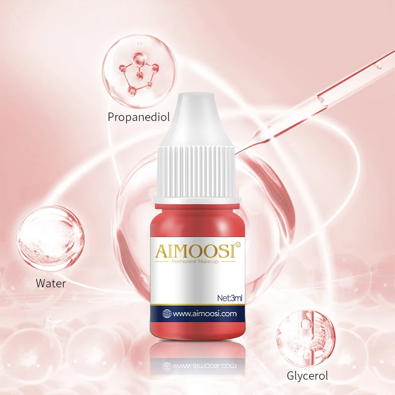 AIMOOSI 3ml Nude Color Tattoo Microblading Paint Ink Pigment For Semi Permanent Makeup Eyebrows Lips Tint Consumables