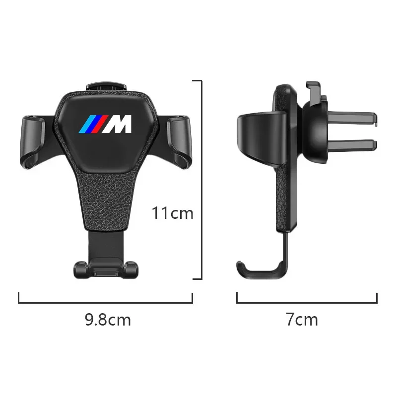 Universal Gravity Auto GPS Mobile Phone Holder Car Air Vent Clip Installation For BMW M M3 M5 X3 E46 X5 X7 F10 car accessories