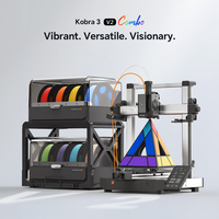ANYCUBIC Kobra 3 V2 Combo 600mm/s Fast Printing 3D Printer 8 Colors ACE Pro Filament Auto Drying Anycubic APP Control 3D Printer