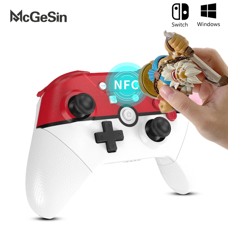 

Wireless Bluetooth Game Controller for Nintendo Switch Pro NS Lite PC NFC Turbo 6-Axis Double Motor 3D Joysticks Gamepad