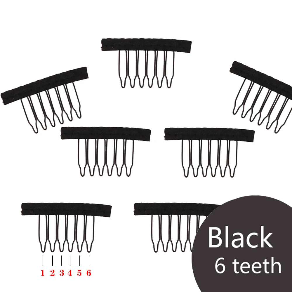 2 Stuks U Deel Pruik Cap Met Mono Lace Dome Pruik Cap Voor Het Maken Van Pruiken Met 3Cm Gebreide Pruik Band & 6Tanden Pruik Kam ClipsPruik Maken Benodigdheden