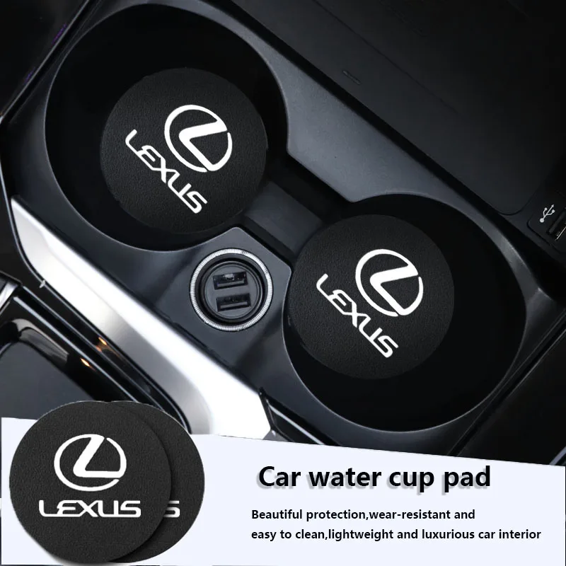 

Car Sticker 2Pcs Car Water Cup Groove Silicone Pad Auto Accessories For Lexus F SPORT GS GX IS LS LX CT LC RC LBX NX RX 350h 450